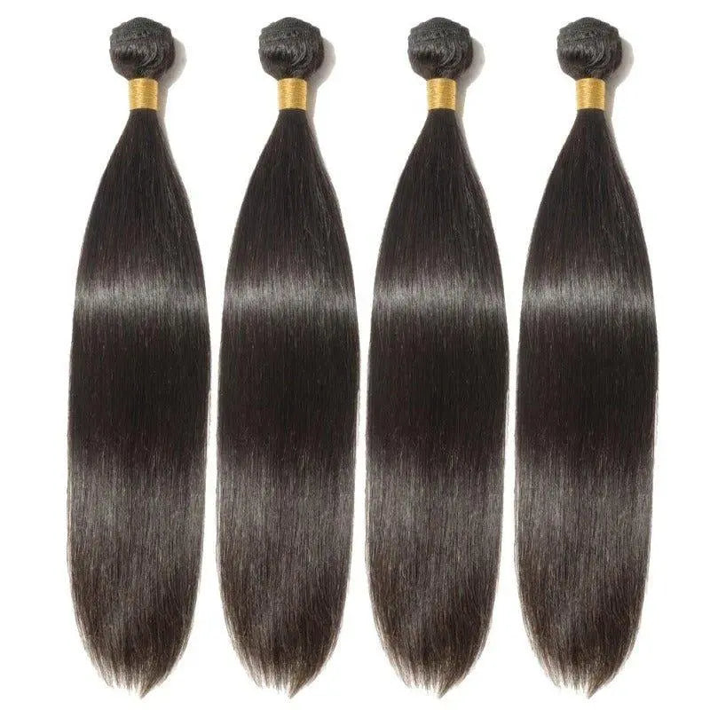 10A Grade 4 Bundles Straight Natural Black Brazilian Virgin Hair - Doaburu Hair