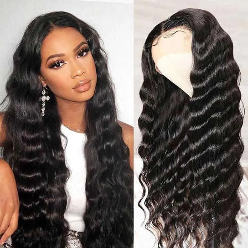 13x4 Transparent Lace Frontal Loose Wave Wigs Virgin Human Hair - Doaburu Hair