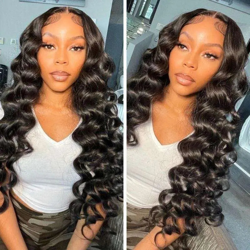 13x4 Transparent Lace Frontal Loose Wave Wigs Virgin Human Hair - Doaburu Hair