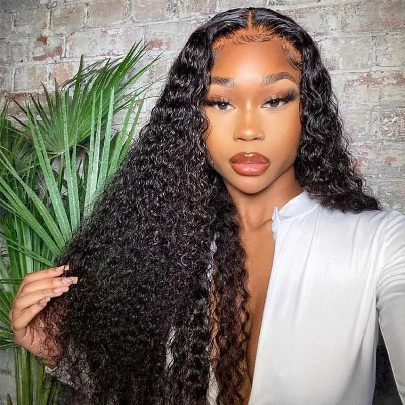 13x4 Transparent Lace Frontal Water Wave Wigs Virgin Human Hair - Doaburu Hair