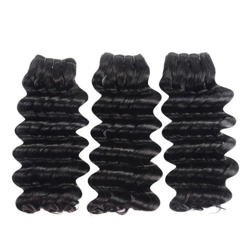 3 Bundles Deep Wave Super Full Double Drawn Unprocessed Brazilian Virgin Hair - Doaburu Hair