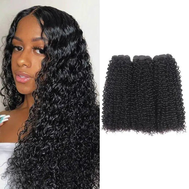 3 Bundles Kinky Curly Super Full Double Drawn Unprocessed Brazilian Virgin Hair - Doaburu Hair
