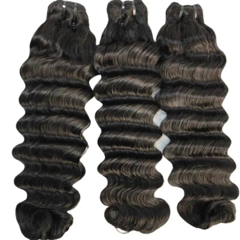 3 Bundles Loose Deep Super Full Double Drawn Unprocessed Brazilian Virgin Hair - Doaburu Hair