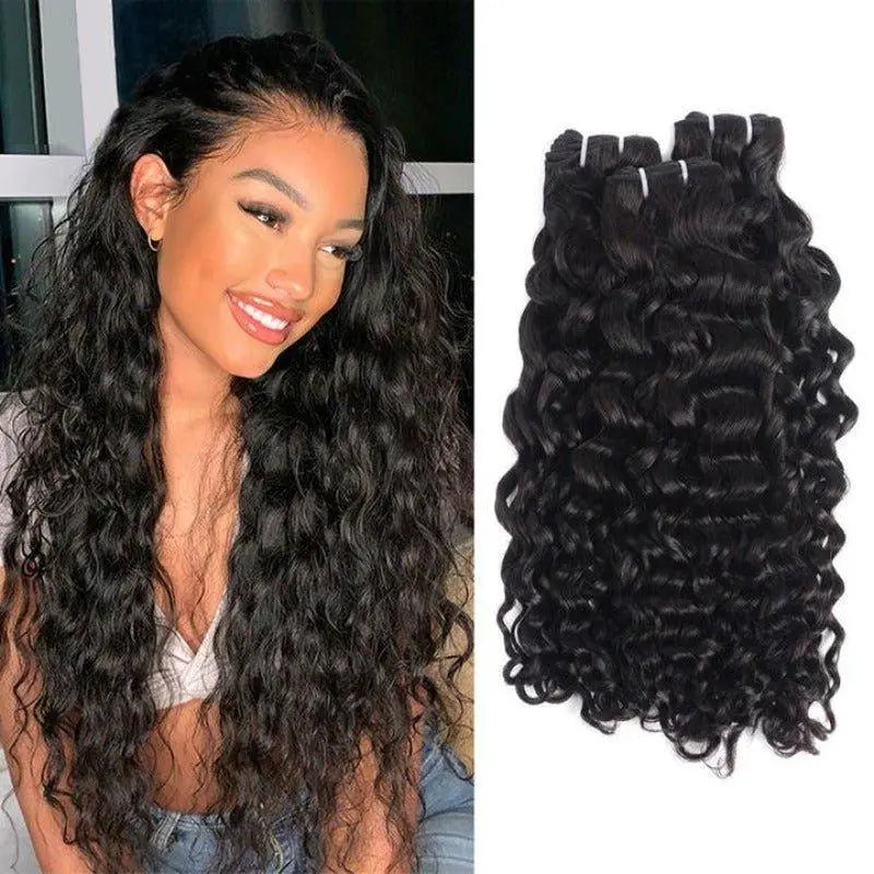 3 Bundles Water Wave Super Full Double Drawn Unprocessed Brazilian Virgin Hair - Doaburu Hair