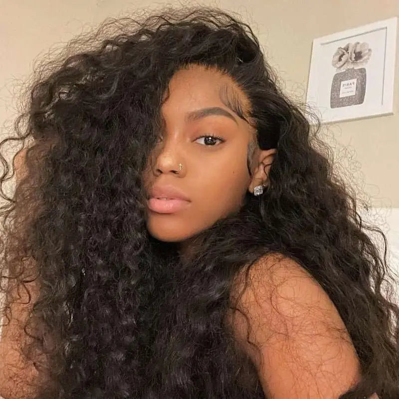 4x4 Kinky Curly Undetectable Invisible Lace Closure Wig丨Real HD Lace - Doaburu Hair