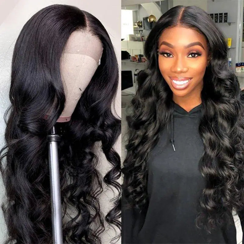 4x4 Transparent Lace Closure Body Wave Wigs Virgin Human Hair - Doaburu Hair