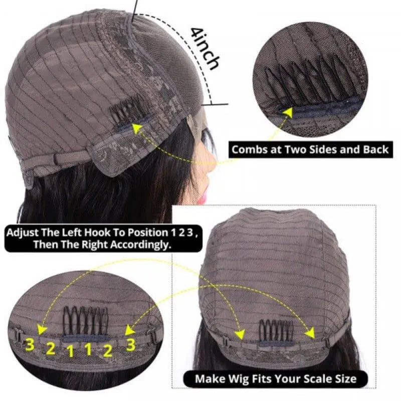 4x4 Transparent Lace Closure Body Wave Wigs Virgin Human Hair - Doaburu Hair