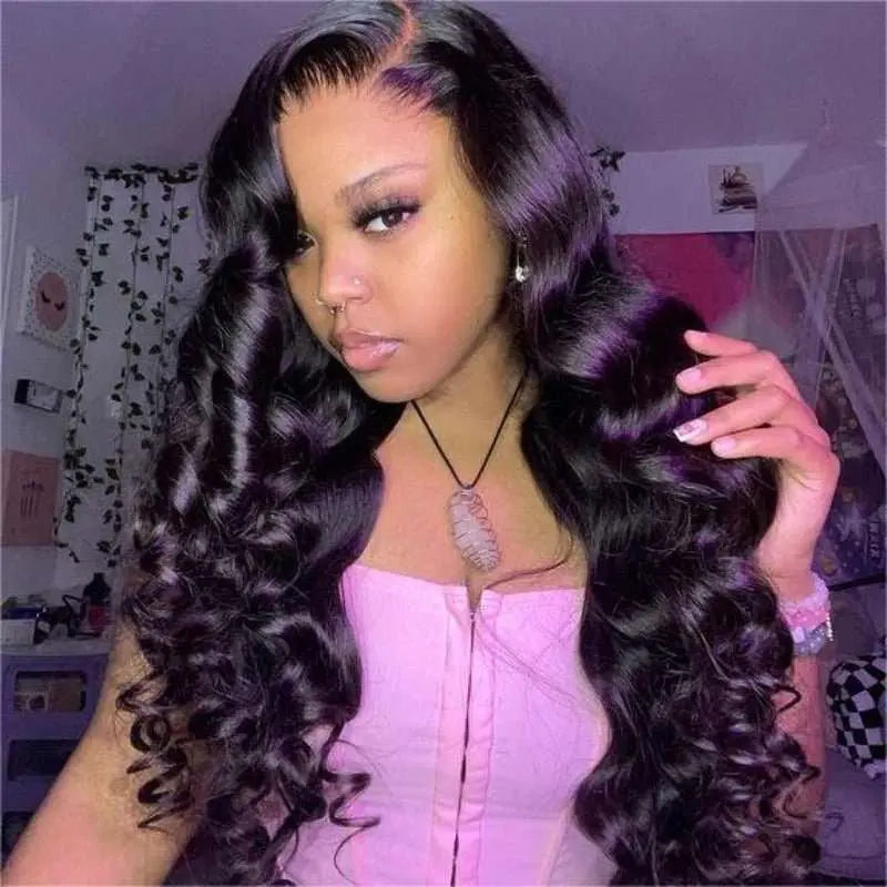 4x4 Transparent Lace Closure Loose Wave Wigs Brazilian Virgin Human Hair - Doaburu Hair