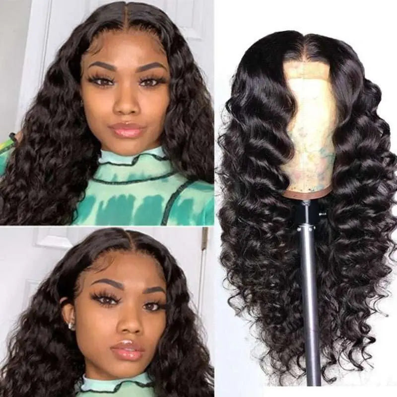 5x5 Lace Closure Transparent Lace Loose Wave Wigs Brazilian Virgin Hair - Doaburu Hair