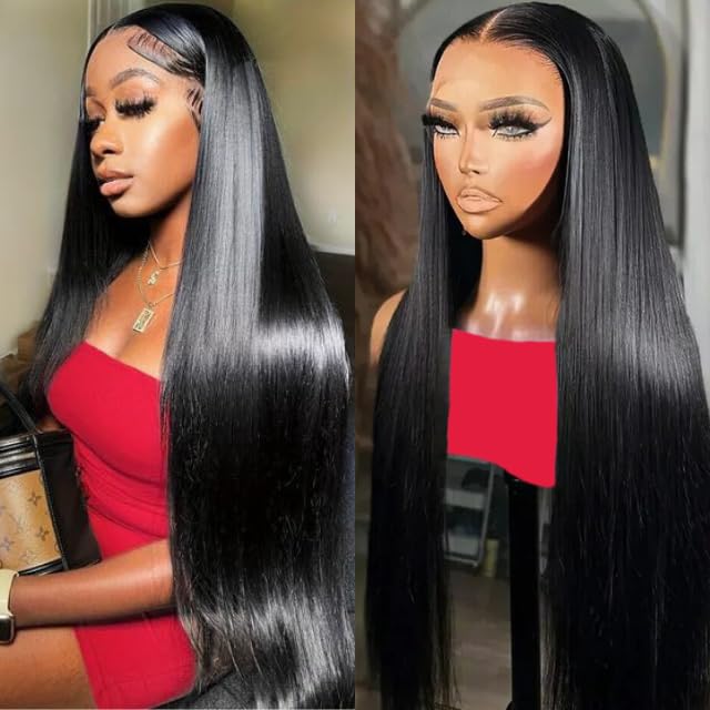 Undetectable Invisible Lace 13x4 Frontal Straight Wig丨Real HD Lace