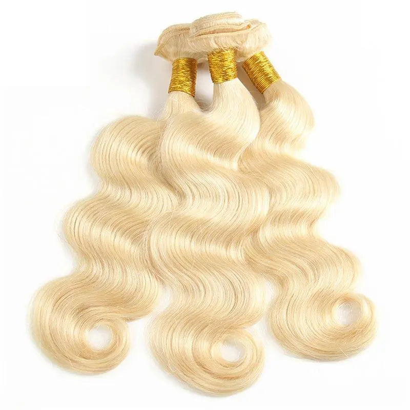 #613 Blonde Color 3 Bundles Body Wave Brazilian Virgin Hair - Doaburu Hair