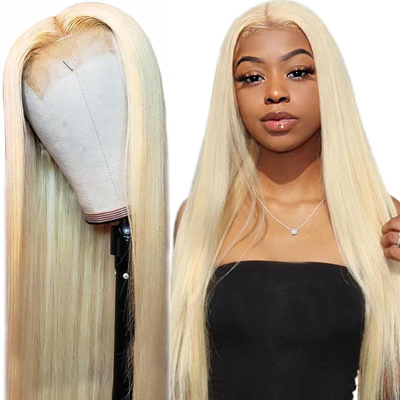 Princess 613 Blonde Color Straight Hair 13*4 Lace Frontal Wigs - Doaburu Hair