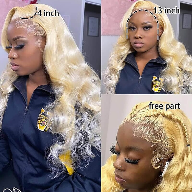 Princess 613 Blonde Color 13*4 Lace Frontal Body Wave Wigs - Doaburu Hair