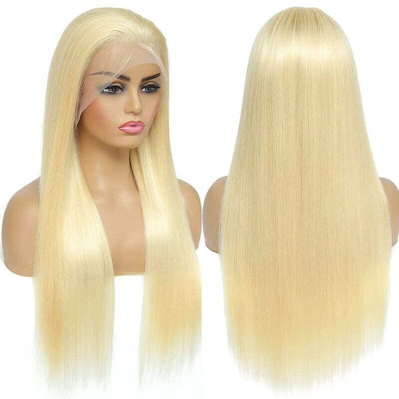 Princess 613 Blonde Color Straight Hair 13*4 Lace Frontal Wigs - Doaburu Hair