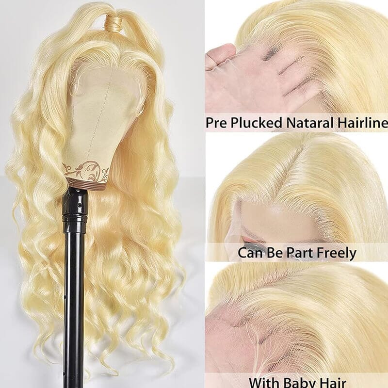 Princess 613 Blonde Color 13*4 Lace Frontal Body Wave Wigs - Doaburu Hair