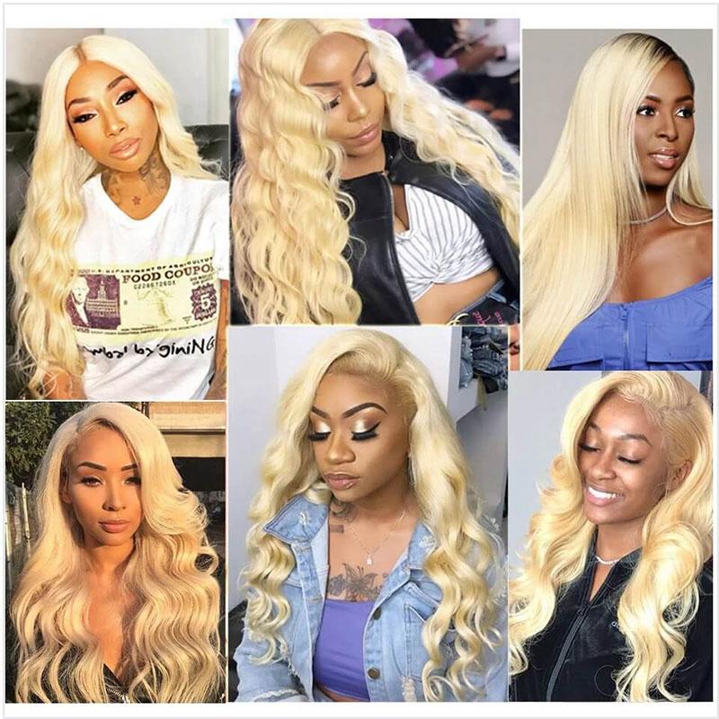 Princess 613 Blonde Color 13*4 Lace Frontal Body Wave Wigs - Doaburu Hair