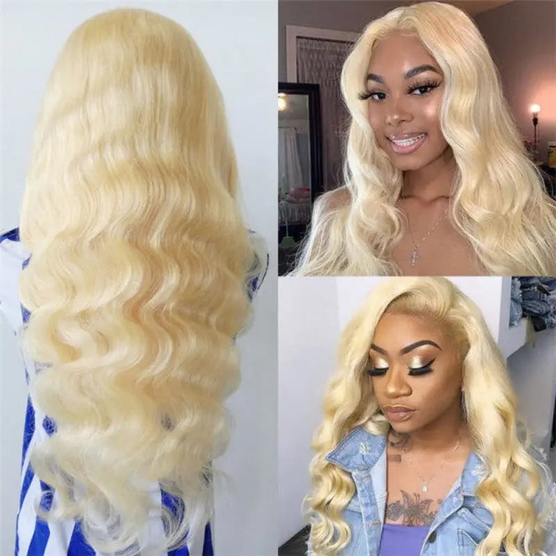 Blonde 613 Color 3 Bundles Brazilian Body Wave Virgin Hair With 4*4 Lace Closure - Doaburu Hair