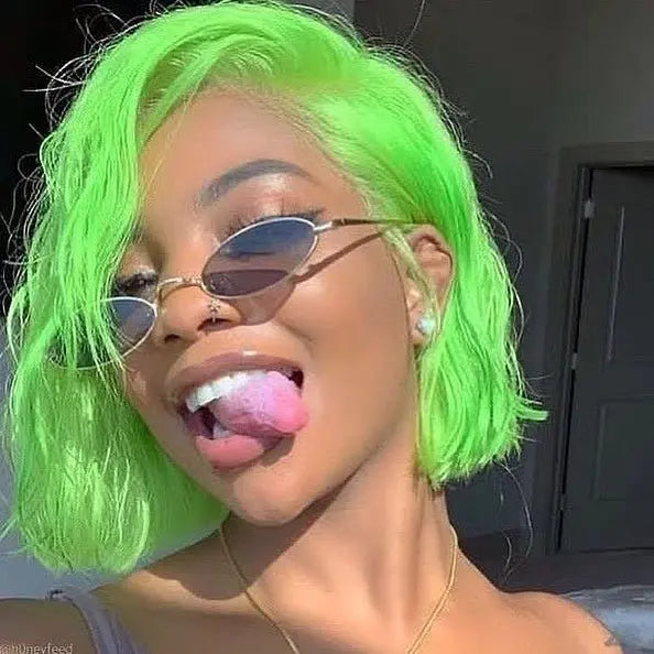 Customized Colorful 13*4 Lace Frontal Straight Bob Wigs - Doaburu Hair