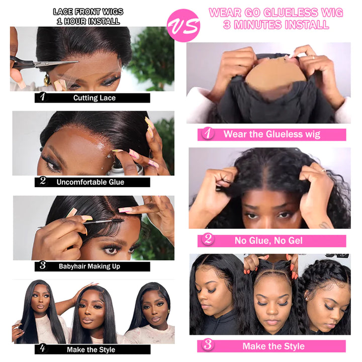 Glueless Wear & Go Wigs - Upgrade Loose Wave 4x6 HD Lace Closure Wigs - Doaburu Hair