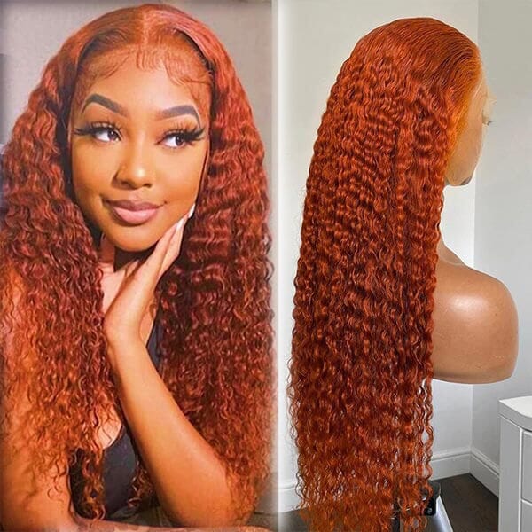 Super Popular 350 Color Curly Wave 4x4 13x4 Lace Frontal Wig - Doaburu Hair