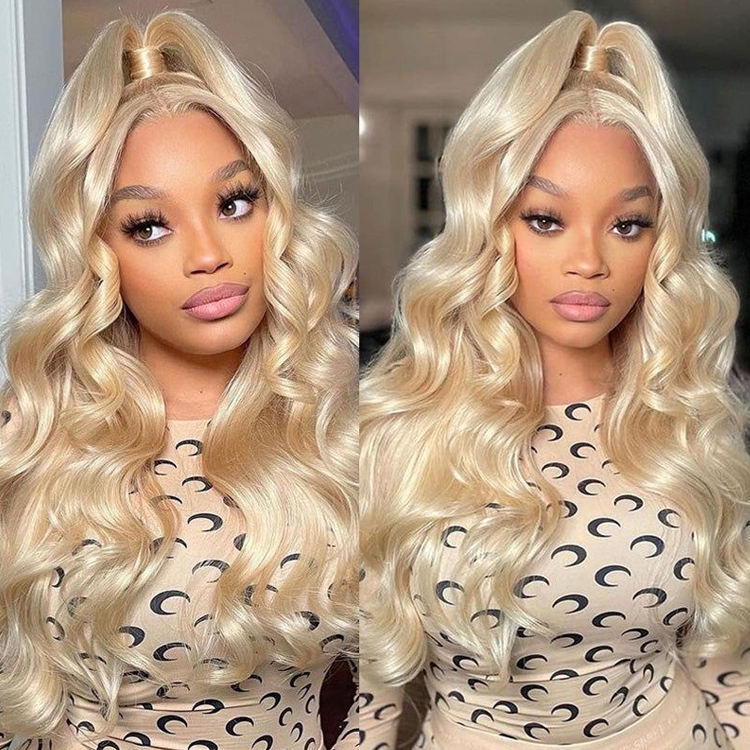 613 Blonde 4×4 HD Lace Closure Wig Body Wave Natural Looking Wig - Doaburu Hair