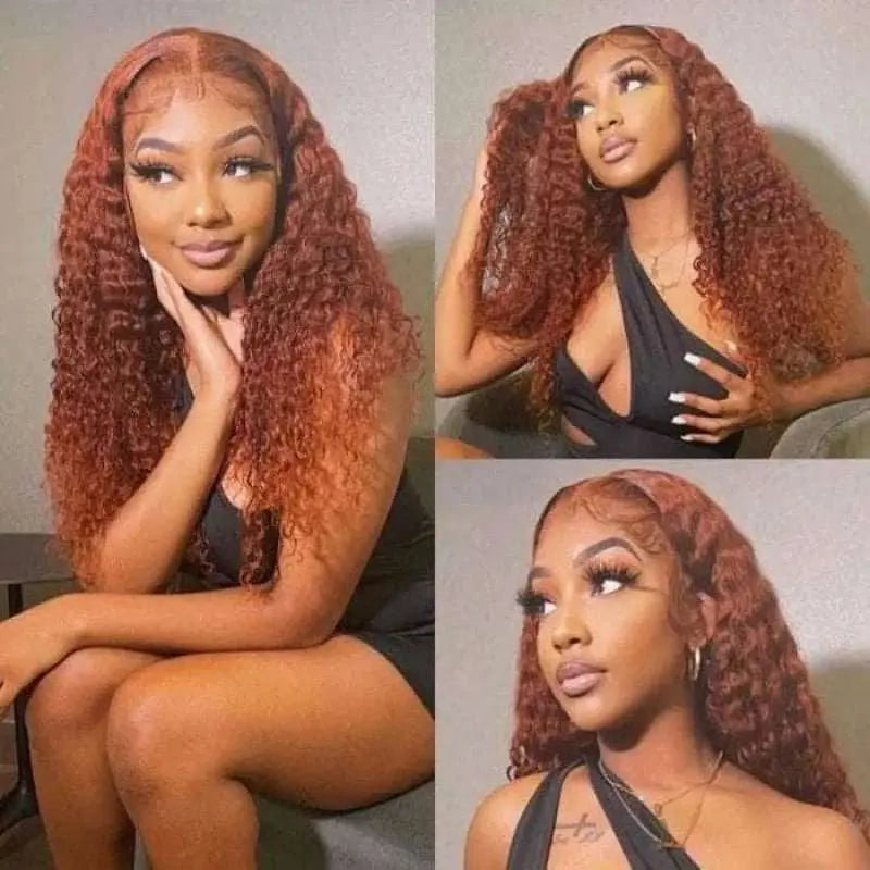 Hair Influencer's Recommend! Ginger Brown Romantic Wave Lace Frontal Lace Wig - Doaburu Hair