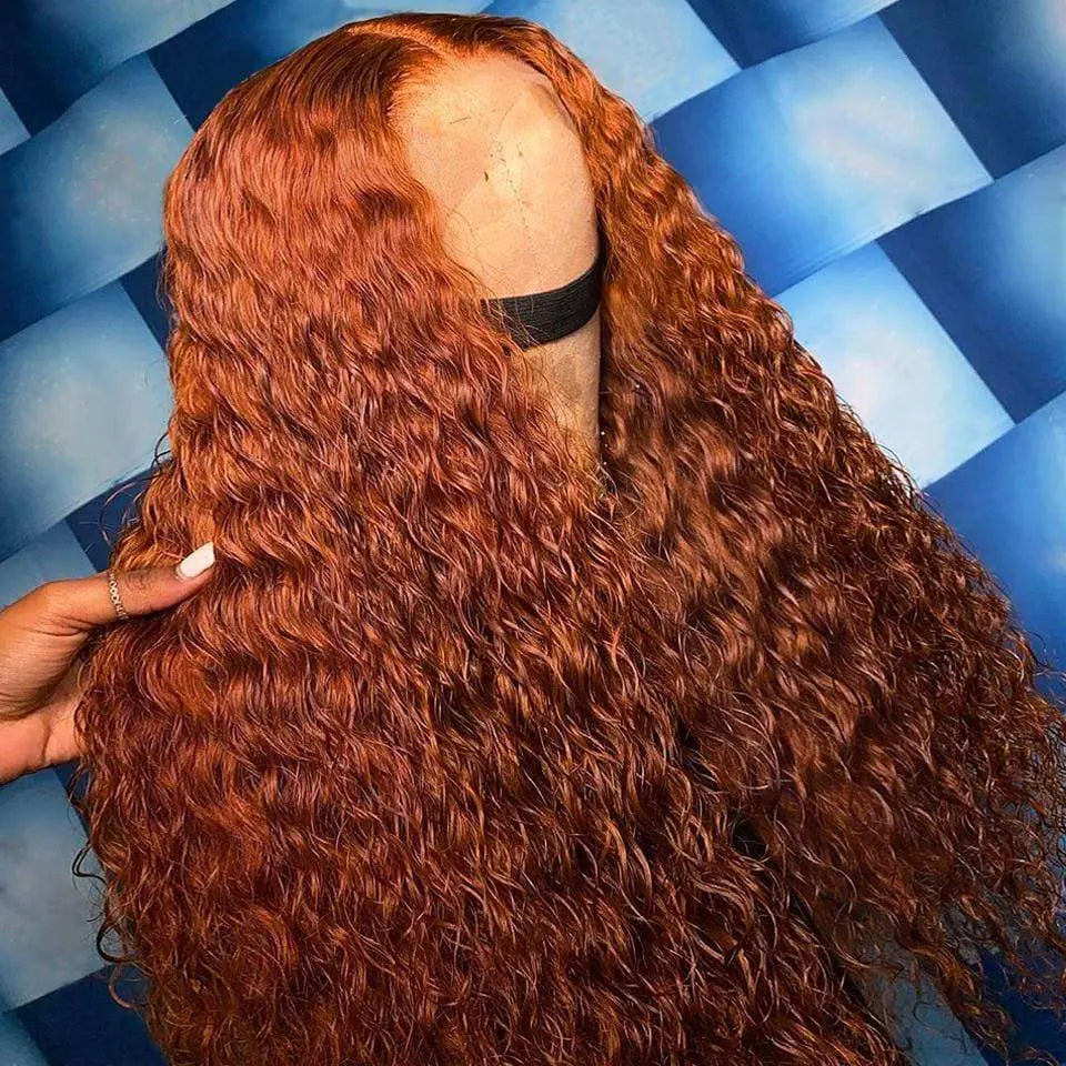 Hair Influencer's Recommend! Ginger Brown Romantic Wave Lace Frontal Lace Wig - Doaburu Hair