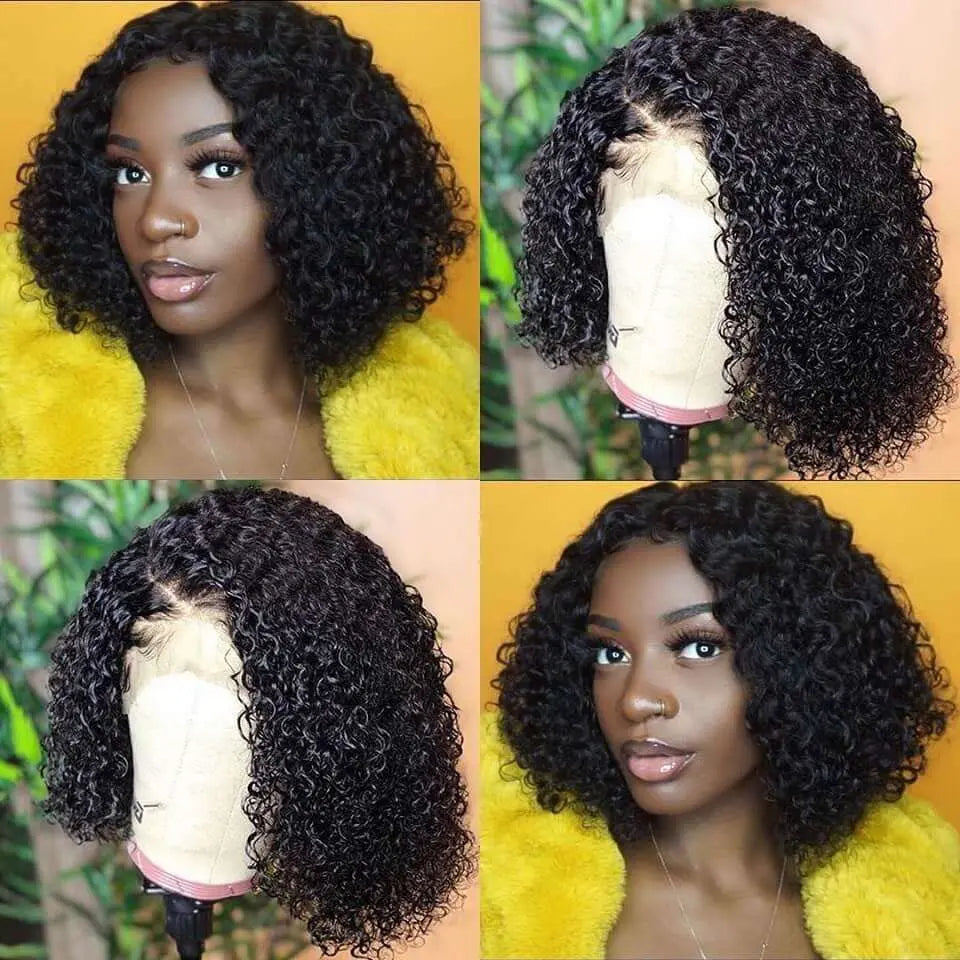High Density 13*4 Lace Frontal Bob Deep Wave Wigs - Doaburu Hair