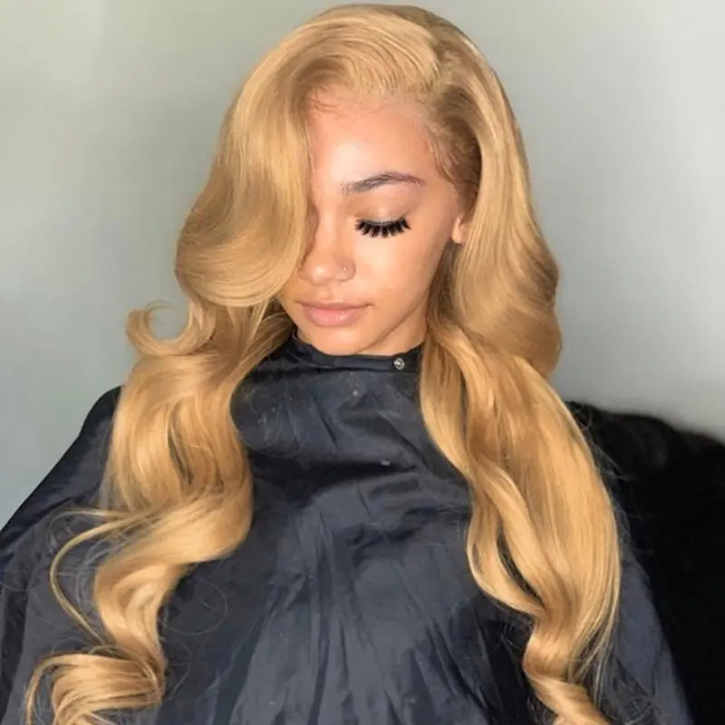 Kash Doll Style Honey Brown Ombre Loose Wave 4x4 13x4 Lace Frontal Wig - Doaburu Hair