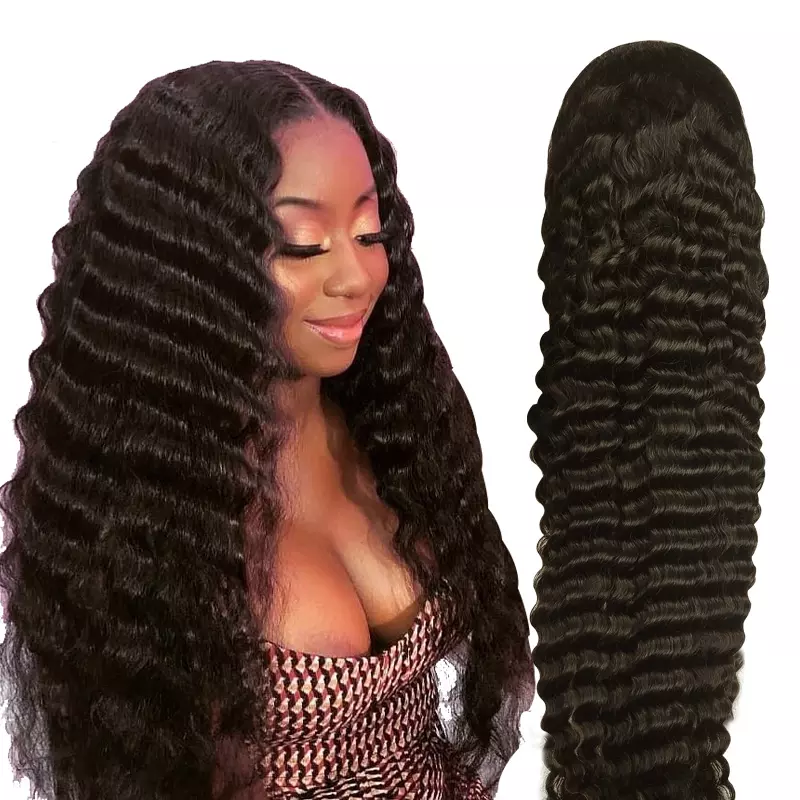 Romantic 13x4 Transparent Lace Frontal Loose Deep Wigs - Doaburu Hair