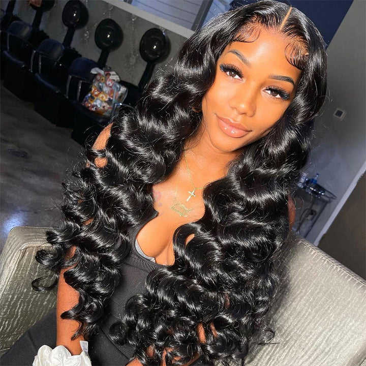 13x4 Transparent Lace Frontal Loose Wave Wigs Virgin Human Hair - Doaburu Hair