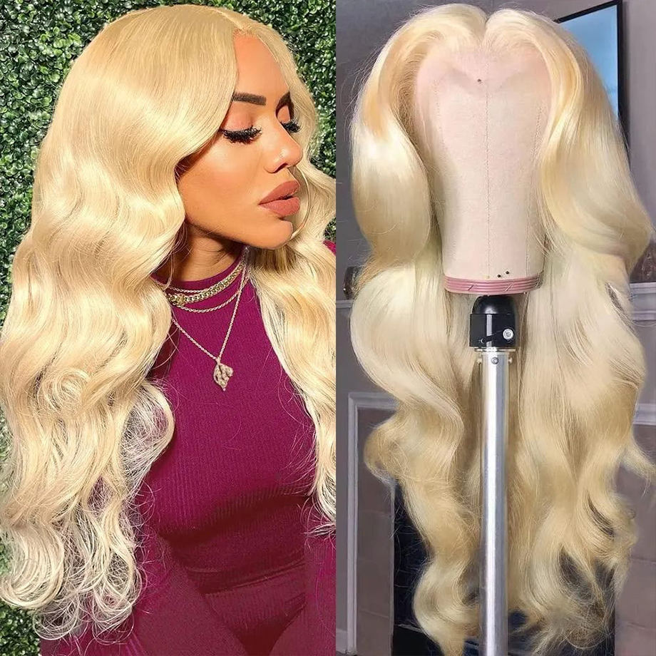 613 Blonde 4×4 HD Lace Closure Wig Body Wave Natural Looking Wig - Doaburu Hair