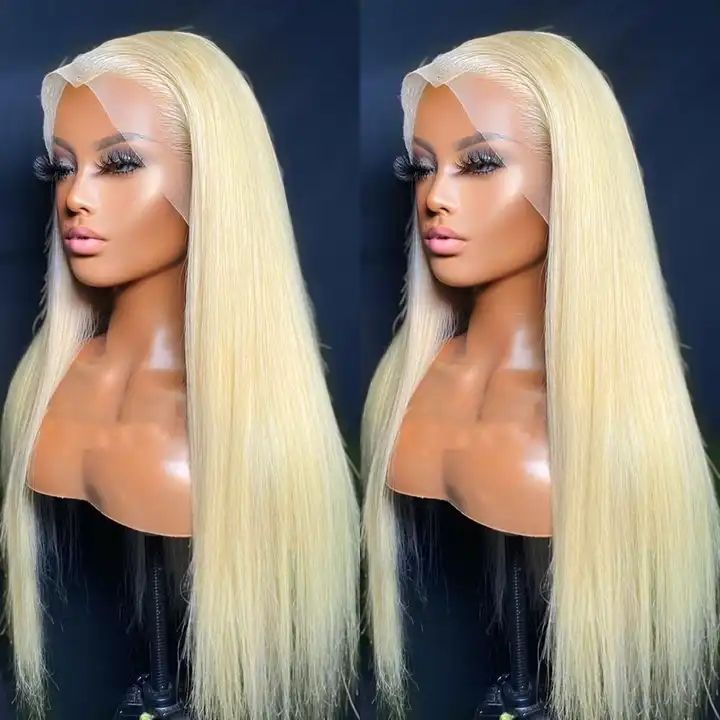 613 Blonde High-Density 4×4 HD Lace Closure Wig Straight Human Hair - Doaburu Hair