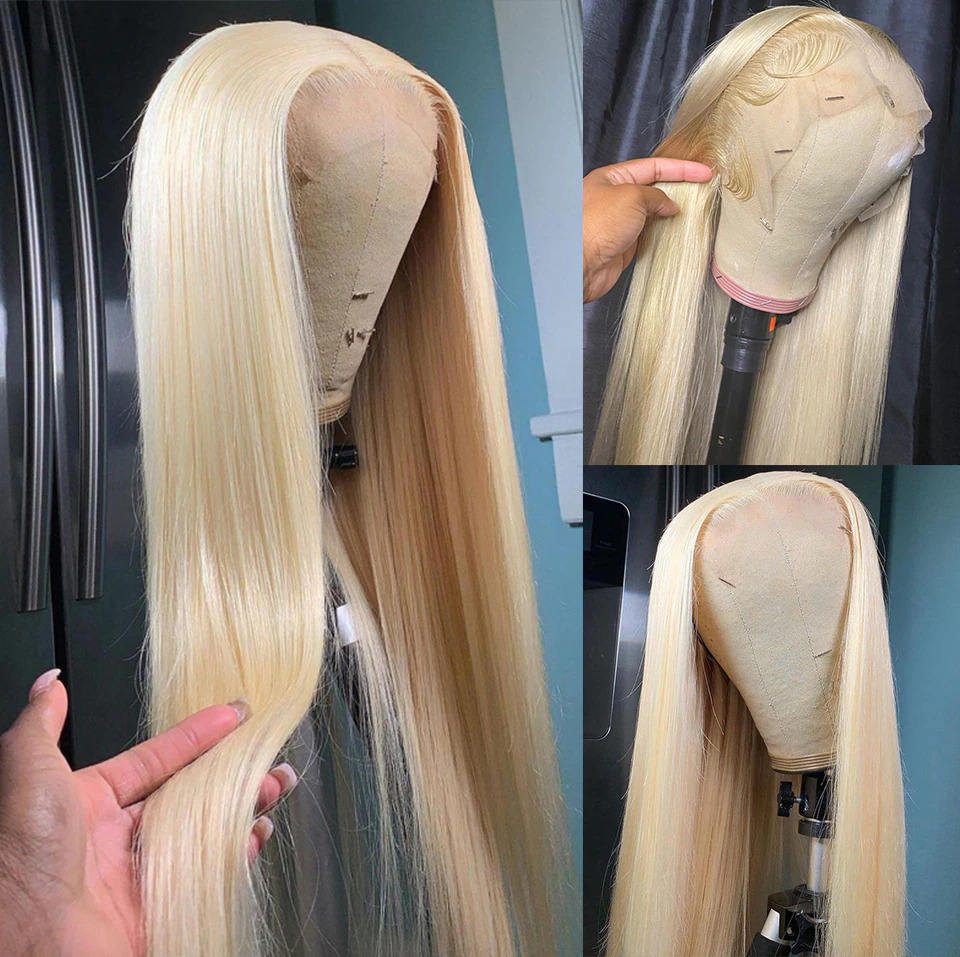 Blond Hair 13x6 HD Lace Front Wig Straight Hair Human Hair Wigs - Doaburu Hair
