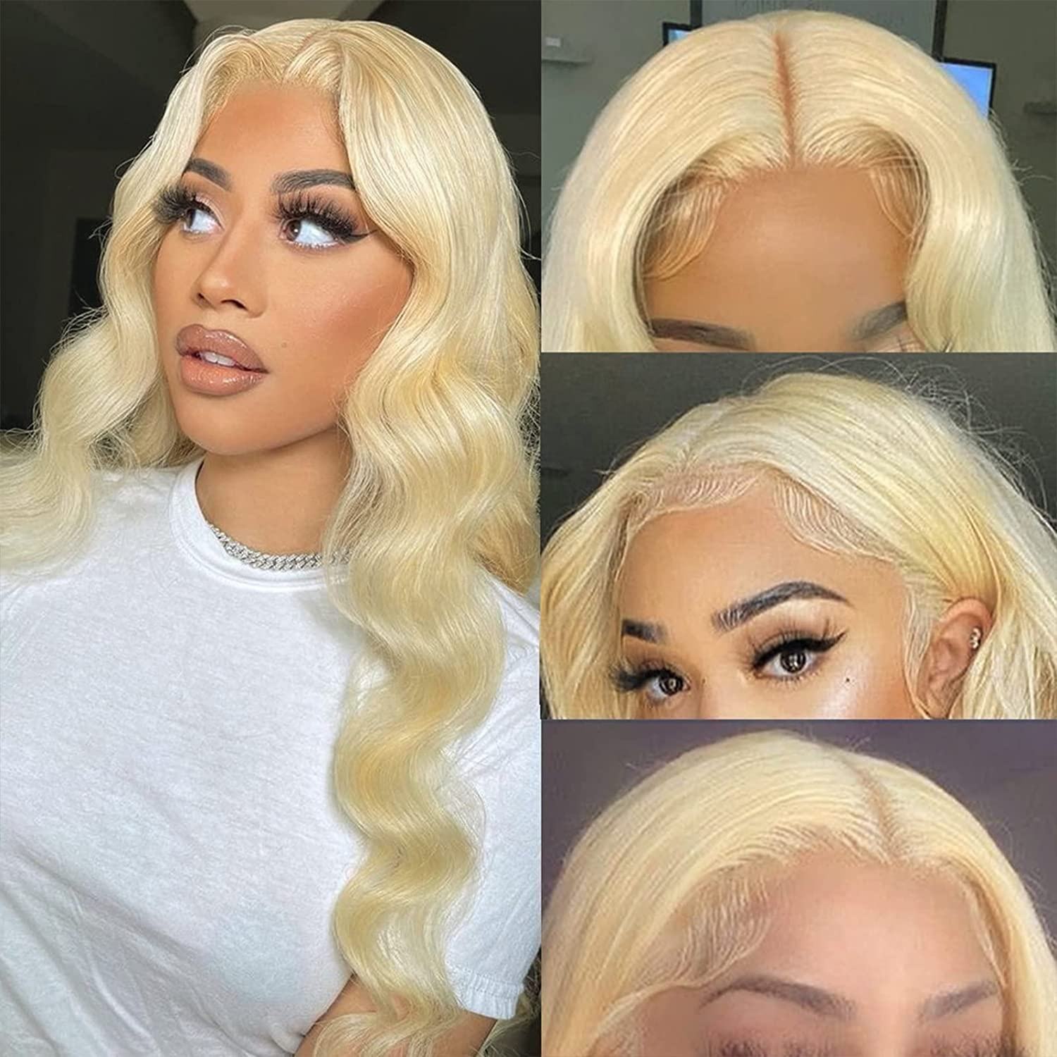 Blonde Color Body Wave 5×5 HD Lace Closure Wigs Human Hair - Doaburu Hair