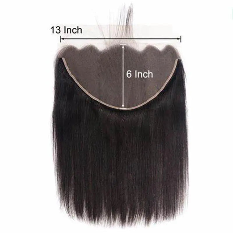 Natural Black 13*6 HD and Transparent Lace Frontal Human Virgin Hair - Doaburu Hair