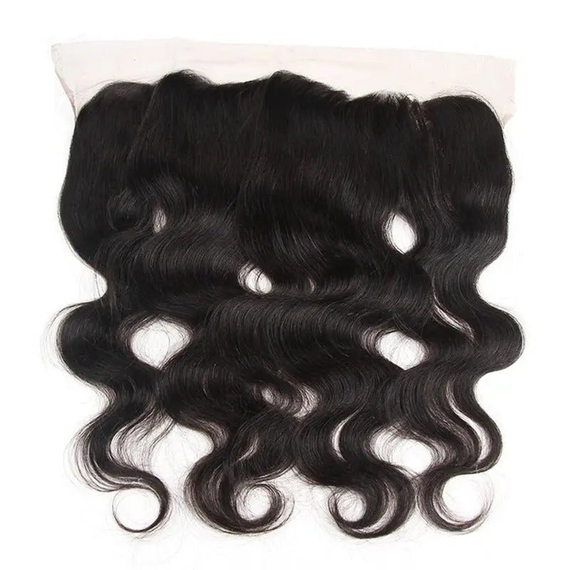 Natural Black 3 Bundles Body Wave Brazilian Virgin Hair With 13*4 Lace Frontal - Doaburu Hair