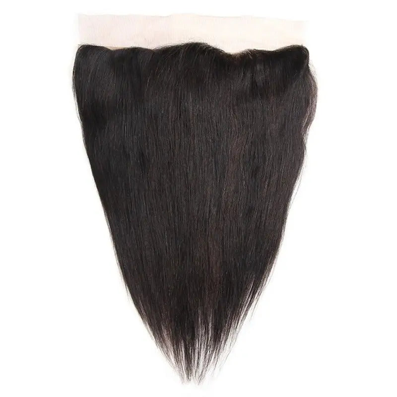 Natural Black 3 Bundles Straight Brazilian Virgin Hair With 13*4 Lace Frontal - Doaburu Hair