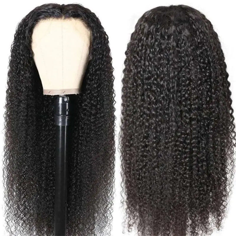 No Shedding 13x4 Transparent Lace Frontal Jerry Curly Wigs Brazilian Virgin Human Hair - Doaburu Hair