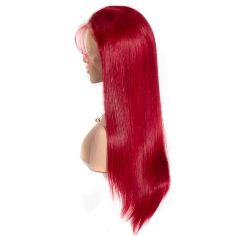 Redwine Color 4x4 13x4 Straight Lace Frontal Wigs - Doaburu Hair