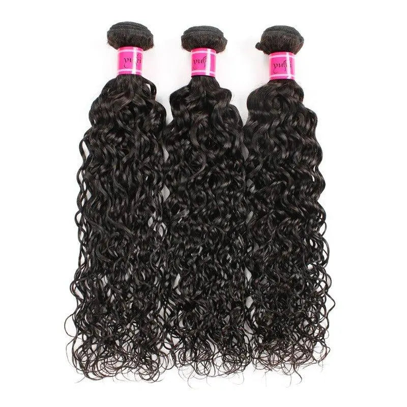 Remy Hair 3 Bundles Natural Wave Natural Black Brazilian Virgin Hair - Doaburu Hair