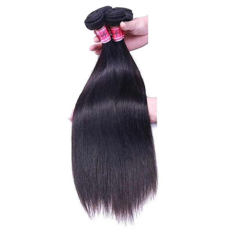 Remy Hair 3 Bundles Straight Natural Black Brazilian Virgin Hair - Doaburu Hair