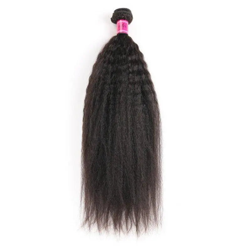 Remy Hair 3 Bundles Yaki Straight Natural Black Brazilian Virgin Hair - Doaburu Hair