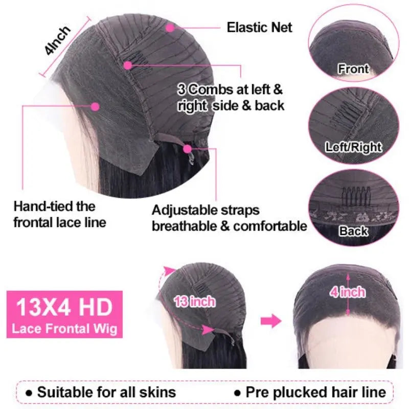 Undetectable Invisible Lace 13x4 Frontal Loose Wave Wig丨Real HD Lace - Doaburu Hair