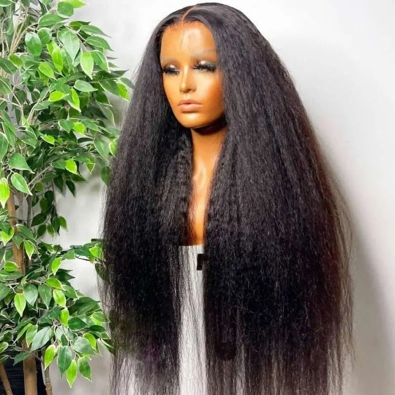 Undetectable Invisible Lace 13x4 Frontal Yaki Straight Wig丨Real HD Lace - Doaburu Hair