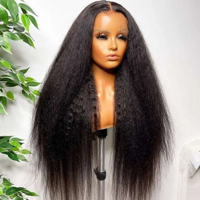 Undetectable Invisible Lace 13x4 Frontal Yaki Straight Wig丨Real HD Lace - Doaburu Hair