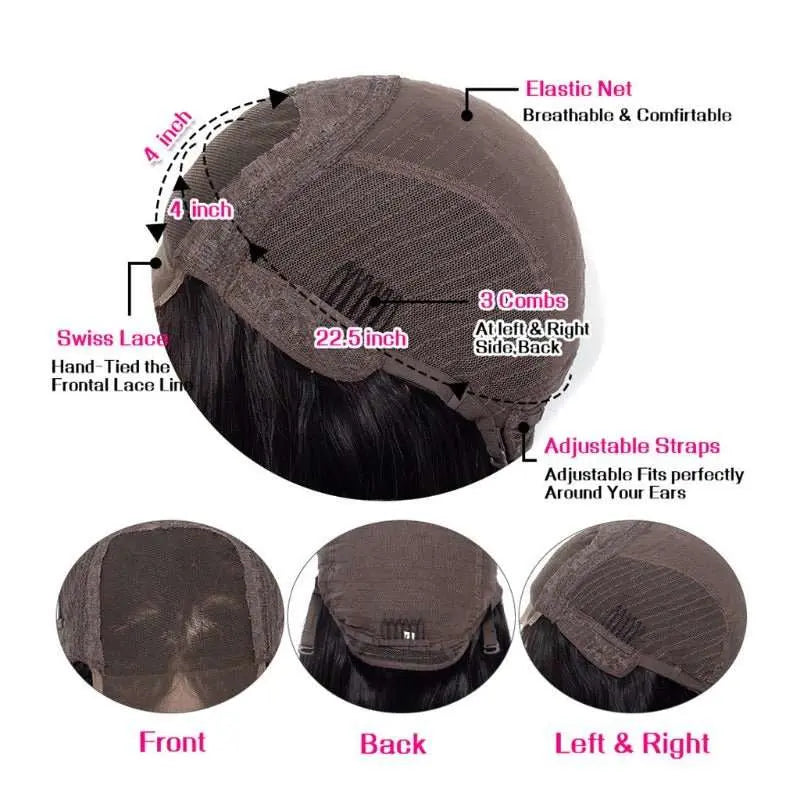 Undetectable Invisible Lace Straight 4x4 Lace Closure Wig丨Real HD Lace - Doaburu Hair