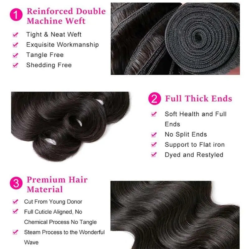 3 Bundles Kinky Curly Super High Class Premium Virgin Hair Natural Black - Doaburu Hair