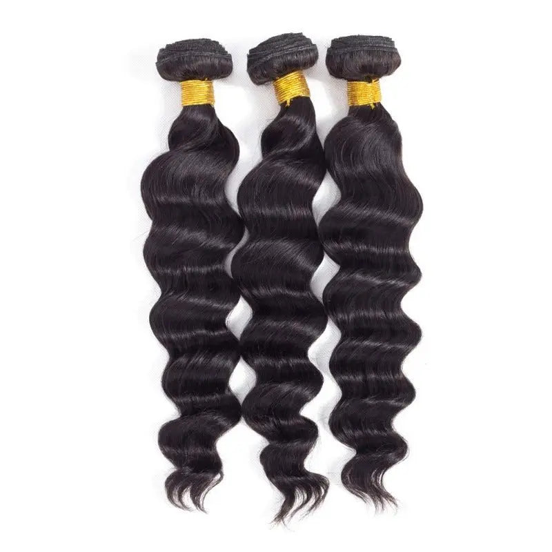 3 Bundles Loose Deep Super High Class Premium Virgin Hair Natural Black - Doaburu Hair