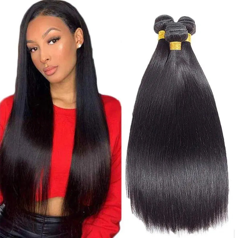 3 Bundles Straight Super High Class Premium Virgin Hair Natural Black - Doaburu Hair